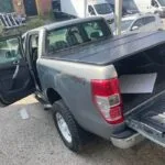 Customized logo tri-fold tonneau cover for Ford Ranger