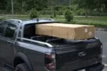 Strongly load-bearing Ford Ranger truck bed cover and cross bar
