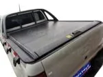 Manual roll up truck bed tonneau cover