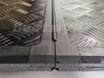 Hard tri-fold tonneau cover for pickup truck