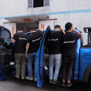 Electric running boards for pickup truck
