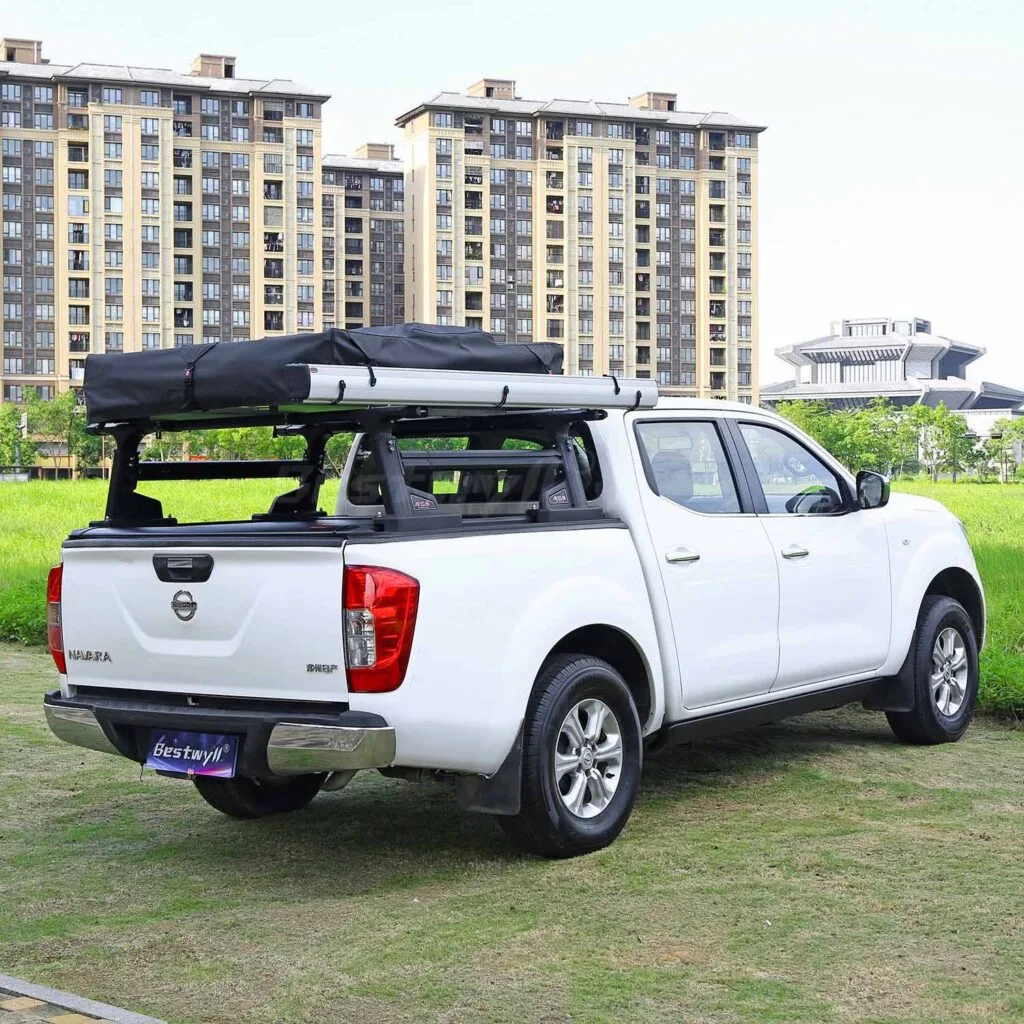 Adjustable aluminum truck rack for Nissan Navara