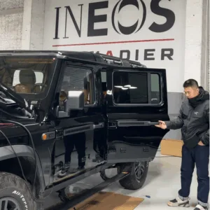 Retractable side step for Ineos Grenadier