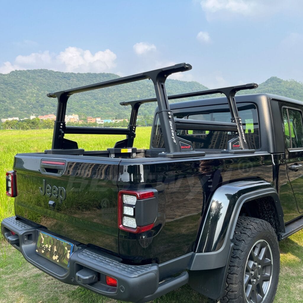 Truck bed ladder rack for Jeep