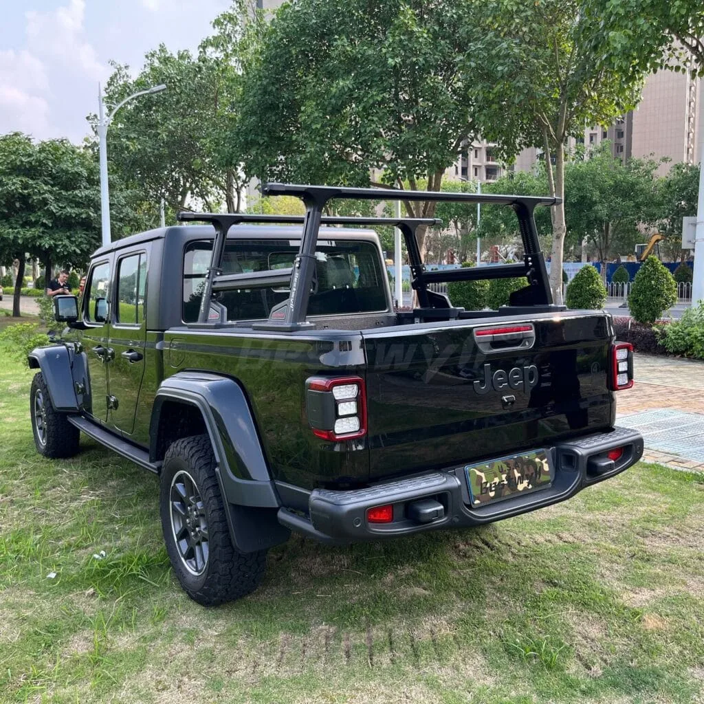 Aluminum truck bed rack for Jeep