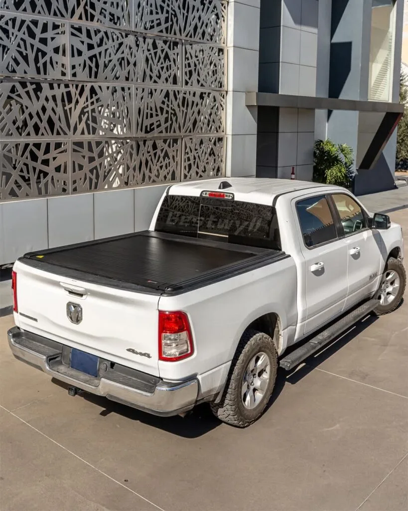 Electric aluminum roll up tonneau cover