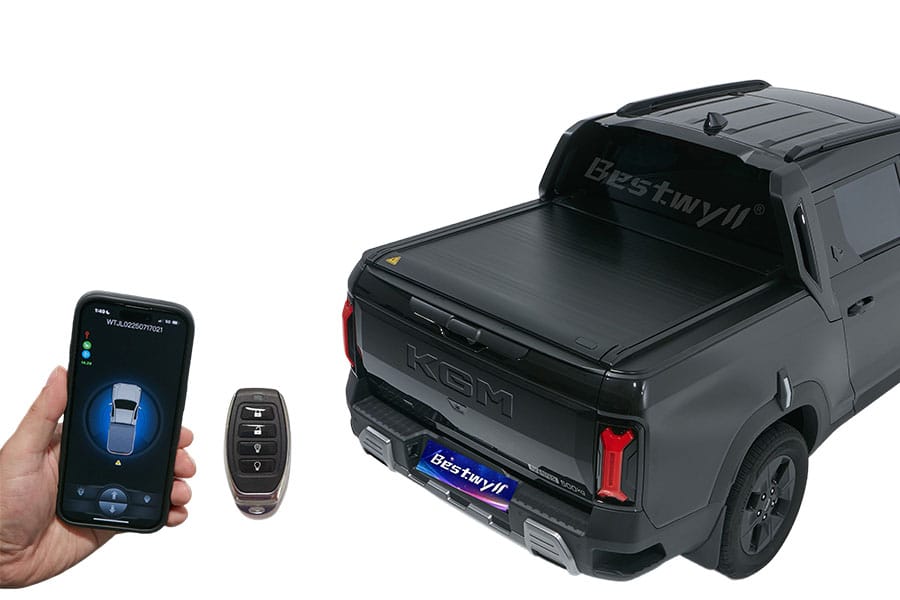 Electric retractable tonneau cover